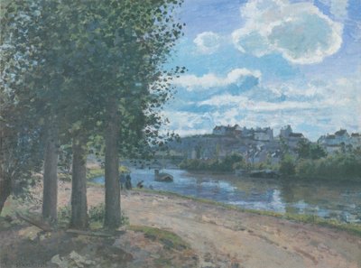Pontoise, Banks of the Oise by Camille Jacob Pissarro